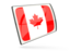 Canada. Glossy rectangular icon. Download icon.