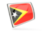 East Timor. Glossy rectangular icon. Download icon.