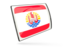 French Polynesia. Glossy rectangular icon. Download icon.