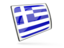 Greece. Glossy rectangular icon. Download icon.