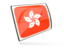 Hong Kong. Glossy rectangular icon. Download icon.