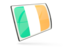 Ireland. Glossy rectangular icon. Download icon.