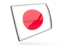 Japan. Glossy rectangular icon. Download icon.