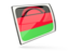 Malawi. Glossy rectangular icon. Download icon.