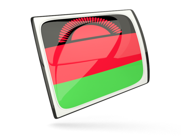 Glossy rectangular icon. Download flag icon of Malawi at PNG format