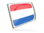 Netherlands. Glossy rectangular icon. Download icon.