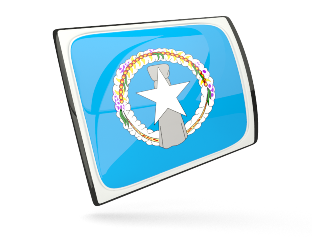 Glossy rectangular icon. Download flag icon of Northern Mariana Islands at PNG format