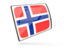 Norway. Glossy rectangular icon. Download icon.