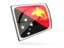 Papua New Guinea. Glossy rectangular icon. Download icon.