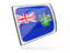 Pitcairn Islands. Glossy rectangular icon. Download icon.