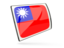 Taiwan. Glossy rectangular icon. Download icon.