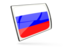 Russia. Glossy rectangular icon. Download icon.