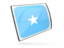 Somalia. Glossy rectangular icon. Download icon.