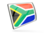 South Africa. Glossy rectangular icon. Download icon.