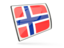 Svalbard and Jan Mayen. Glossy rectangular icon. Download icon.