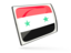 Syria. Glossy rectangular icon. Download icon.