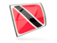 Trinidad and Tobago. Glossy rectangular icon. Download icon.