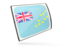 Tuvalu. Glossy rectangular icon. Download icon.
