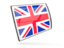 United Kingdom. Glossy rectangular icon. Download icon.