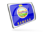 Flag of state of Kansas. Glossy rectangular icon. Download icon