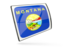Flag of state of Montana. Glossy rectangular icon. Download icon