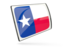 Flag of state of Texas. Glossy rectangular icon. Download icon