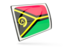Vanuatu. Glossy rectangular icon. Download icon.