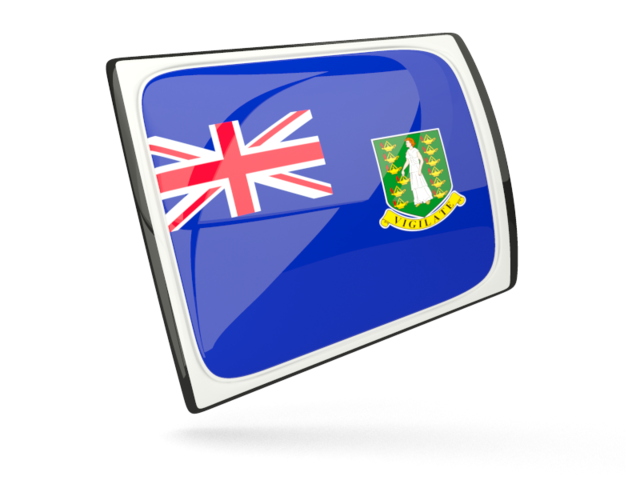 Glossy rectangular icon. Download flag icon of Virgin Islands at PNG format