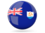 Anguilla. Glossy round icon. Download icon.