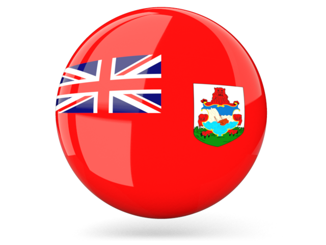 Glossy round icon. Download flag icon of Bermuda at PNG format