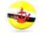 Brunei. Glossy round icon. Download icon.