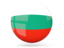 Bulgaria. Glossy round icon. Download icon.