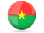 Burkina Faso. Glossy round icon. Download icon.