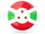 Burundi. Glossy round icon. Download icon.