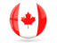 Canada. Glossy round icon. Download icon.