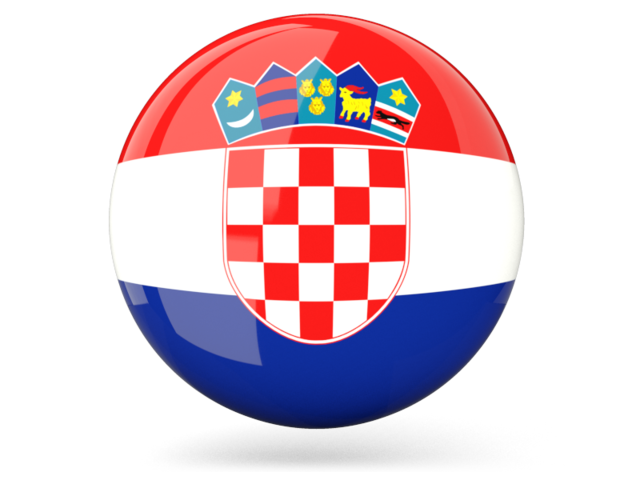 Bumper Helmet 3x Croatia Oval Flag Stickers 0.8"x1.2"