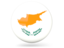 Cyprus. Glossy round icon. Download icon.