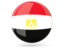 Egypt. Glossy round icon. Download icon.