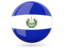 El Salvador. Glossy round icon. Download icon.