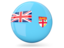 Fiji. Glossy round icon. Download icon.