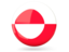 Greenland. Glossy round icon. Download icon.