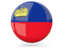 Liechtenstein. Glossy round icon. Download icon.