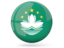 Macao. Glossy round icon. Download icon.