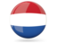 Netherlands. Glossy round icon. Download icon.