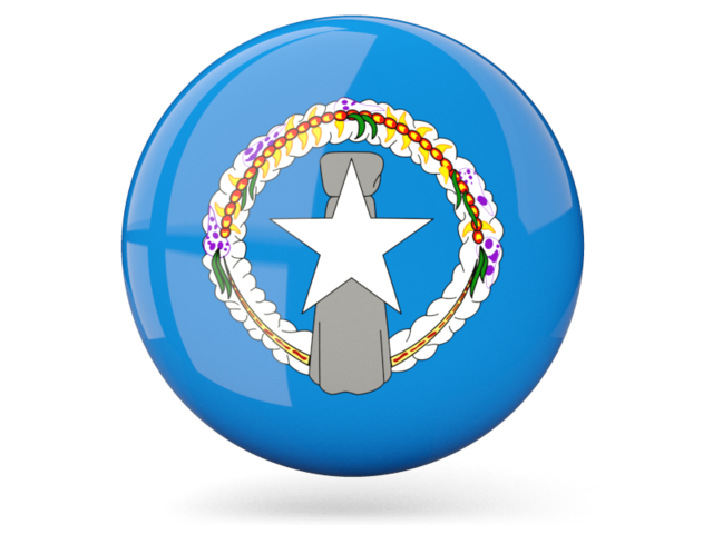 Glossy round icon. Download flag icon of Northern Mariana Islands at PNG format