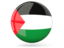 Palestinian territories. Glossy round icon. Download icon.