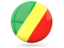 Republic of the Congo. Glossy round icon. Download icon.