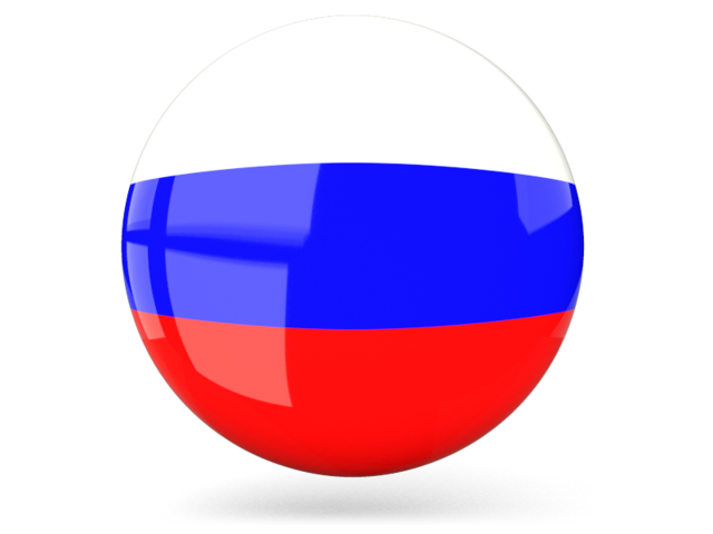 Glossy wave icon. Illustration of flag of Russia