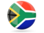 South Africa. Glossy round icon. Download icon.