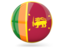 Шри-Ланка. Глянцевая круглая иконка. Скачать иконку.